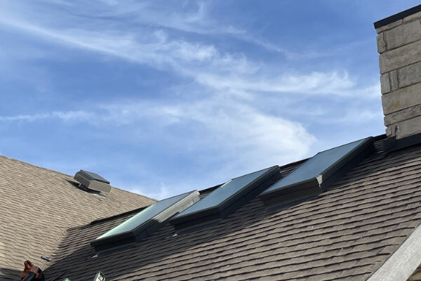 Roof and skylight installation